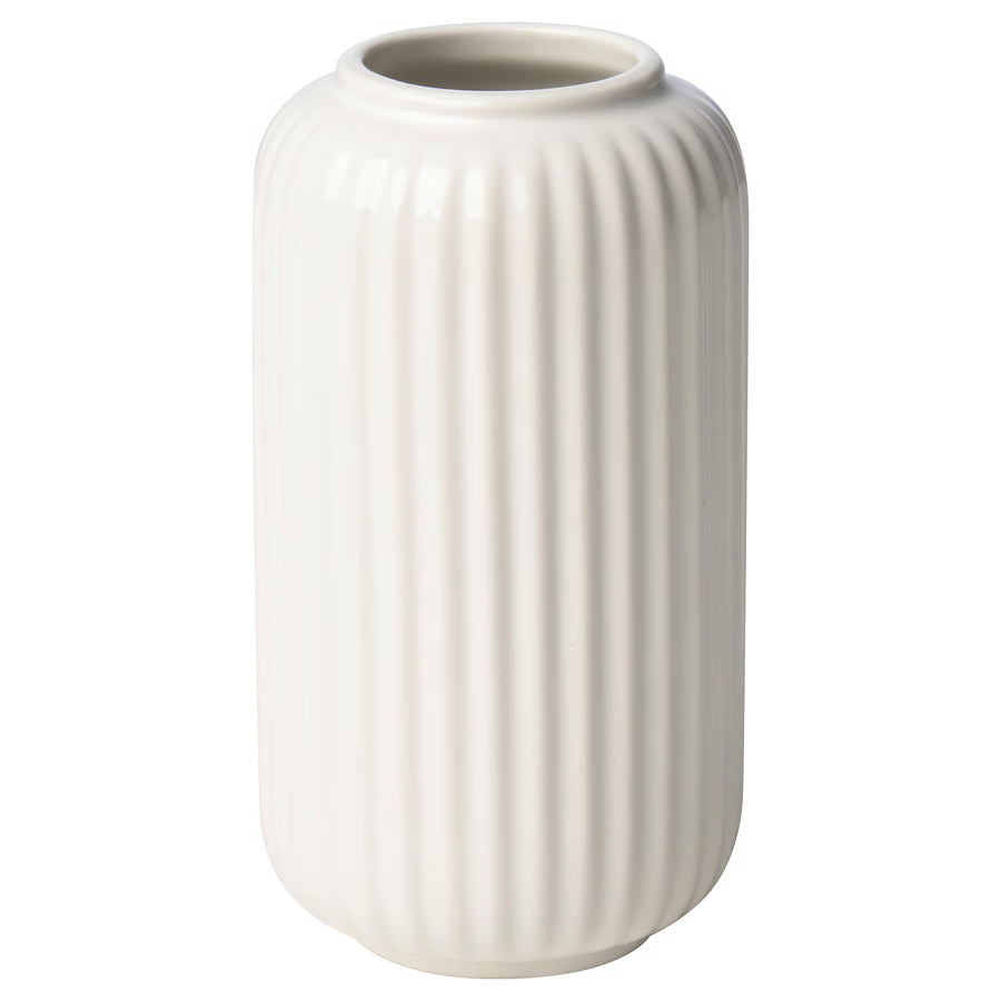 BEAM TRADING Vase, white, 12 cm (4 ¾ ")