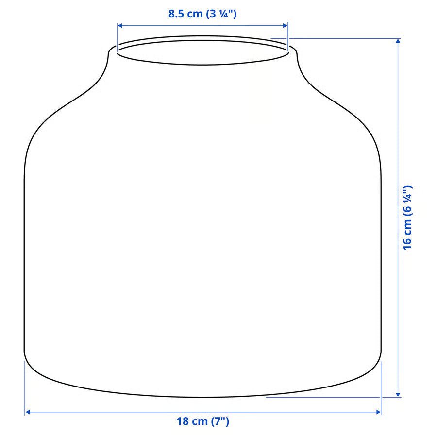 BEAM TRADING Vase, beige, 16 cm (6 ¼ ")