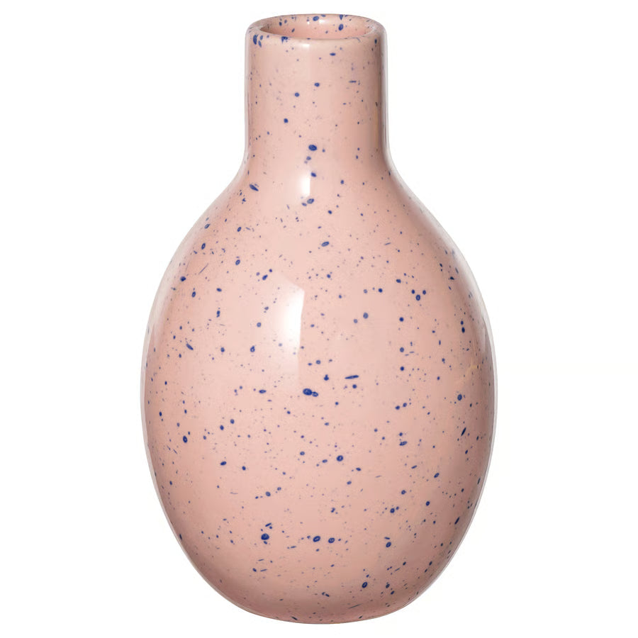 BEAM TRADING Vase, pale pink/blue, 16 cm (6 ¼ ")
