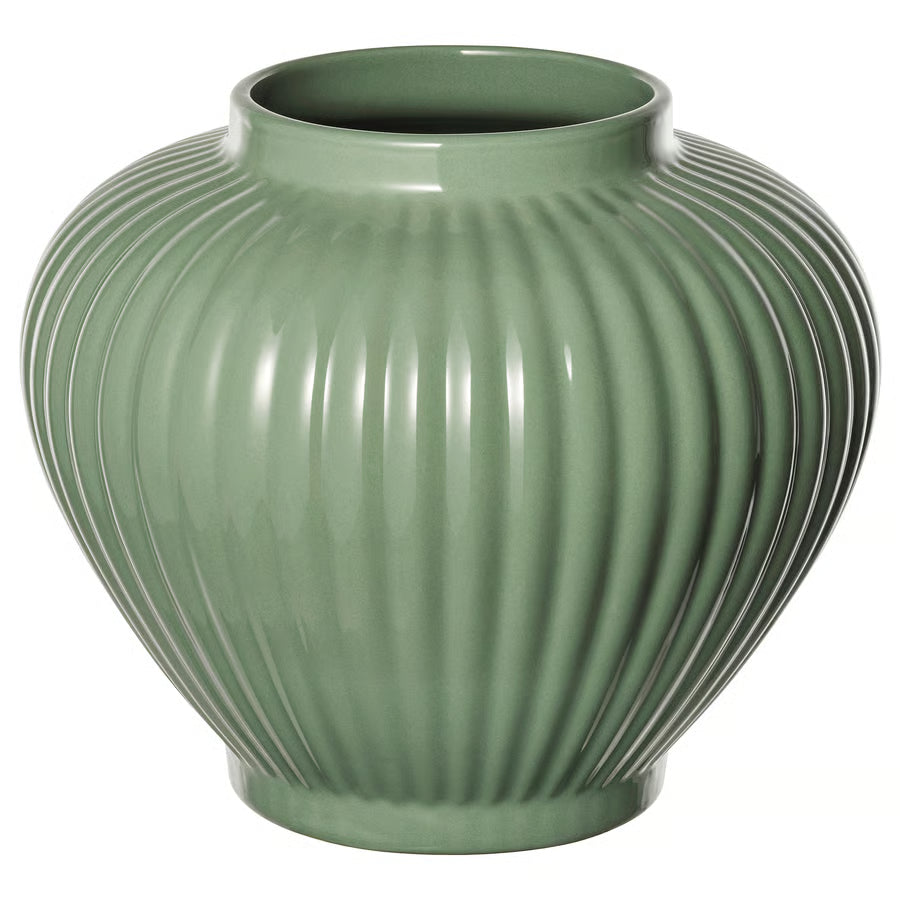 BEAM TRADING Vase, gray-green, 20 cm (7 ¾ ")
