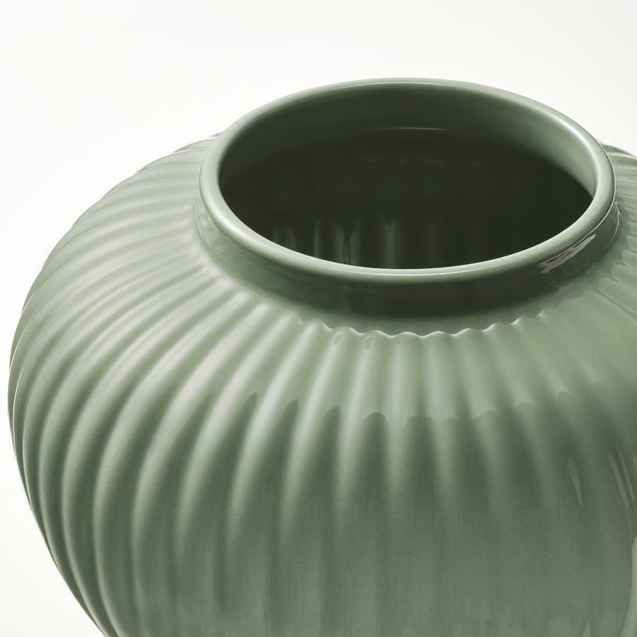 BEAM TRADING Vase, gray-green, 20 cm (7 ¾ ")