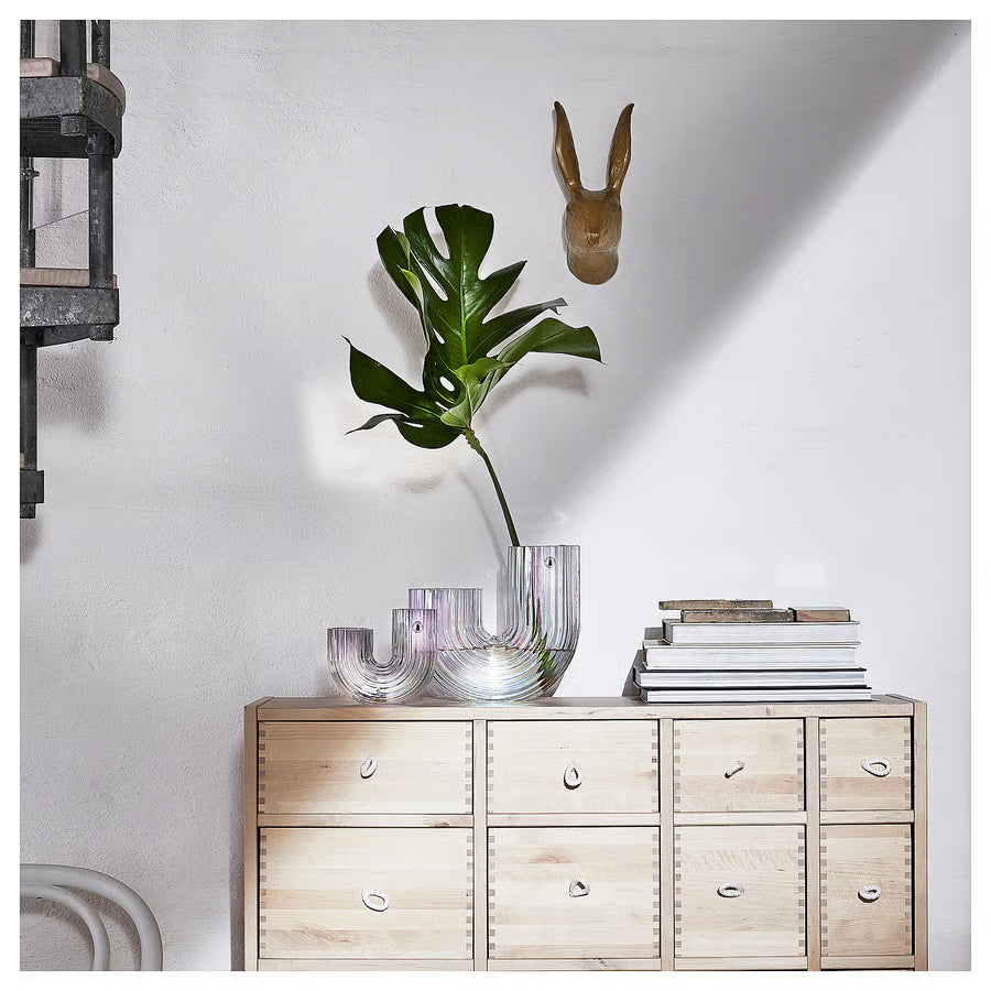 BEAM TRADING Vase, mother-of-pearl color, 12 cm (4 ¾ ")